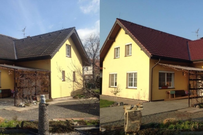 Renovace taškové střechy- Hradec Králové