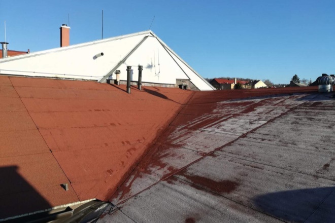 Renovace lepenkové střechy - Hořice