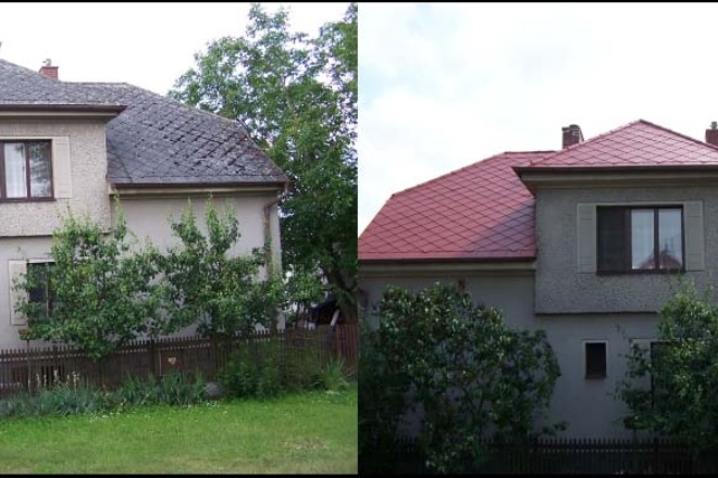 Renovace eternitové střechy – Hradec Králové